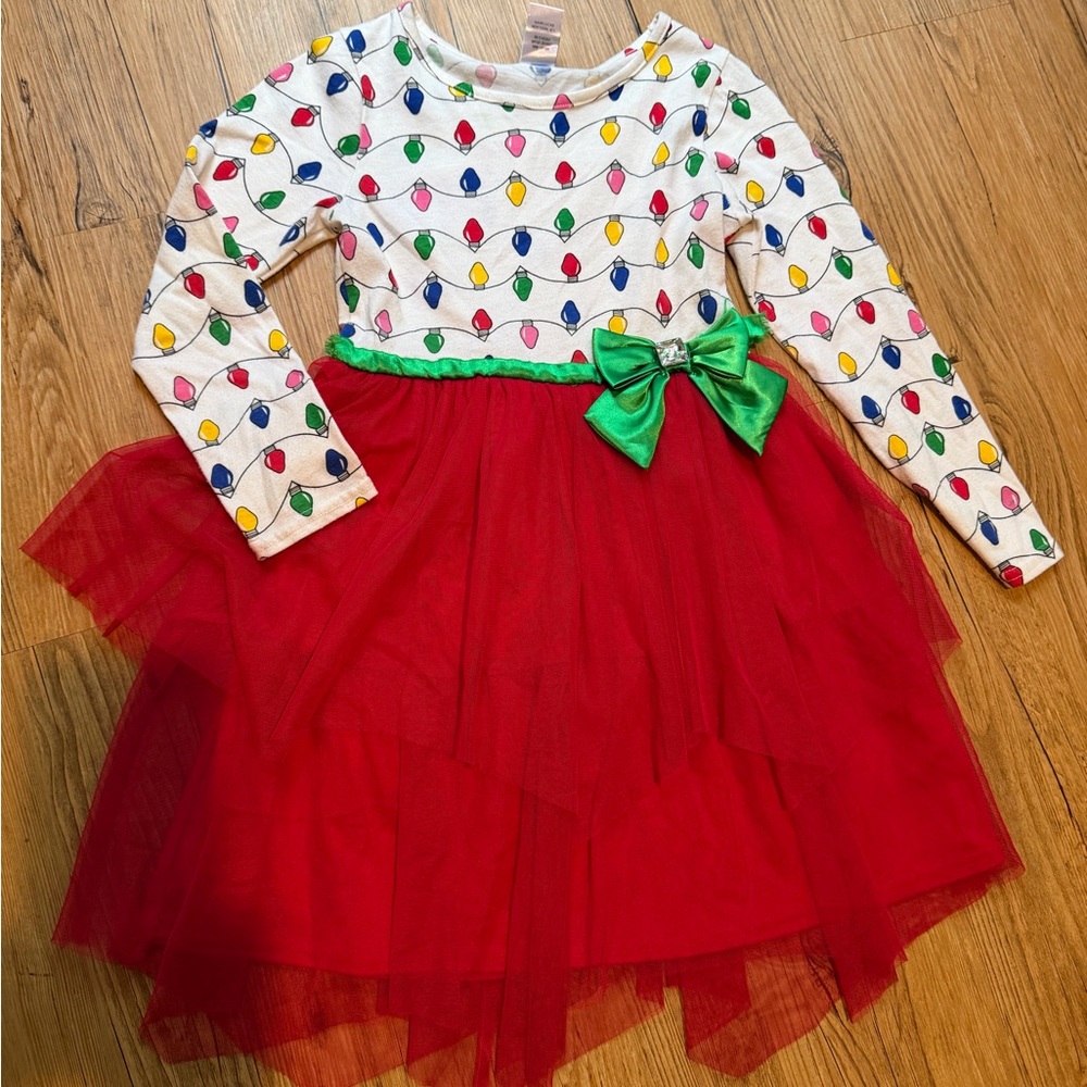 Dollie & Me Red and Green Holiday Costume Dress